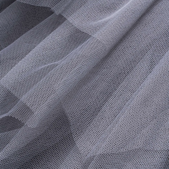 NWOT Chic Denim and Gray Layered Midi Skirt - Picture 12 of 12